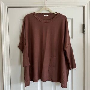 Mersea Catalina brick one size sweater